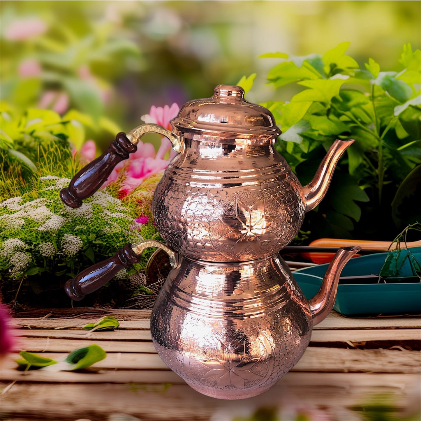COPPER WORLD TEAPOT 5LT