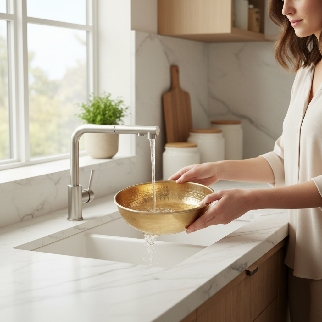 COPPER WORLD BATH BOWL