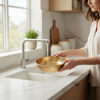 COPPER WORLD BATH BOWL