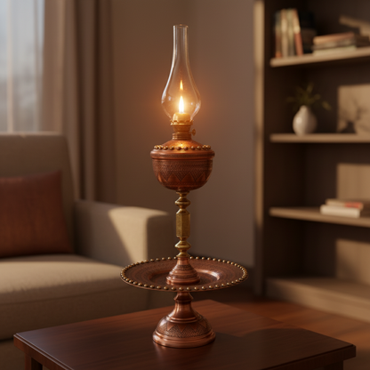 COPPER WORLD GAS LAMP