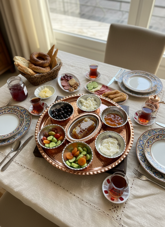 BAKIR DÜNYASI KAHVALTI SETİ